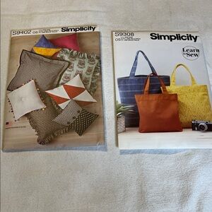 Simplicity Pattern Set for Bags and Cushions - Multicolor